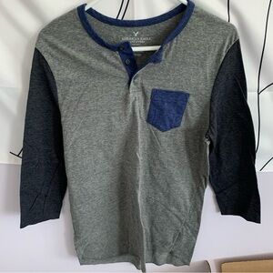 American Eagle Colour Block Long Sleeve